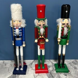 (3) Brand New Nutcracker Soldiers (15 inches Tall)
